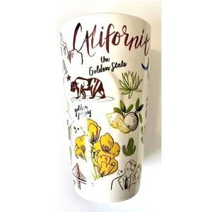 NWT Starbucks California Limited Edition Redwood Trees Ceramic Tumbler 12oz